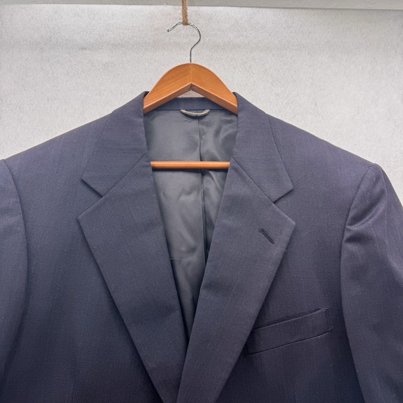 Stafford Signature Mens 100 Wool Sport Coat Mint‎ Gray Two Button Men's Blazer - Picture 2 of 13